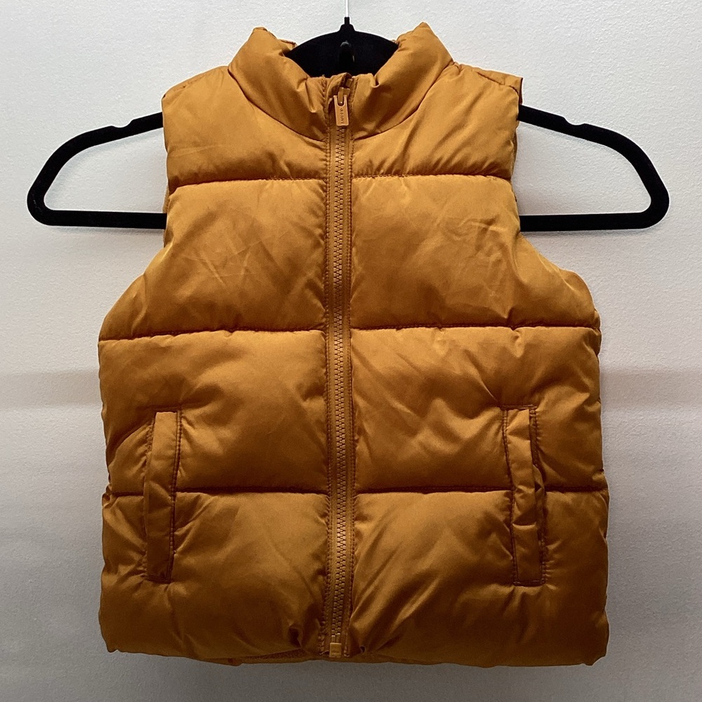 Vibrant Unisex Children Gold Quilted Vest